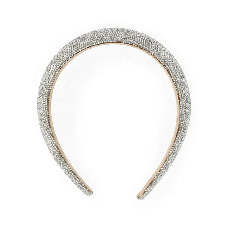 Time and Tru Women's Pave Rhinestone Embellished Headband | Walmart (US)