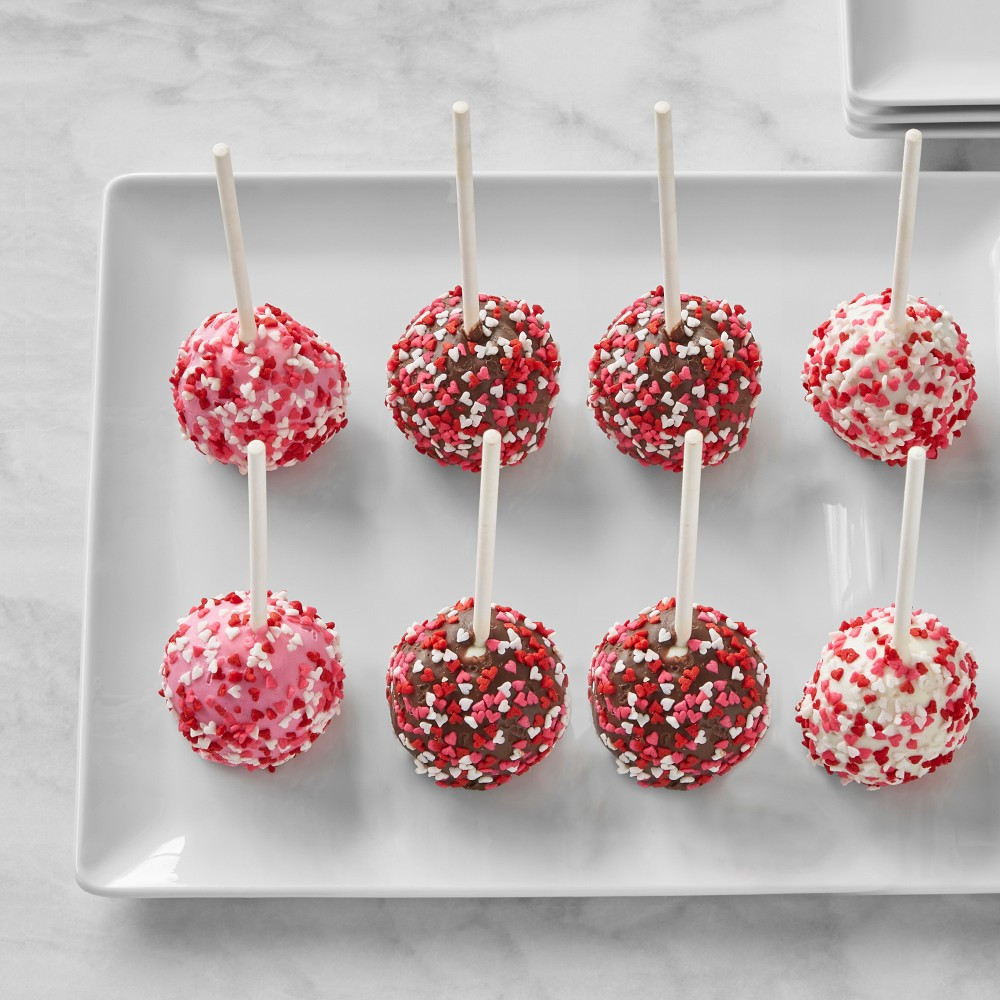 Valentine's Day Cake Pops, Set of 8 | Williams-Sonoma