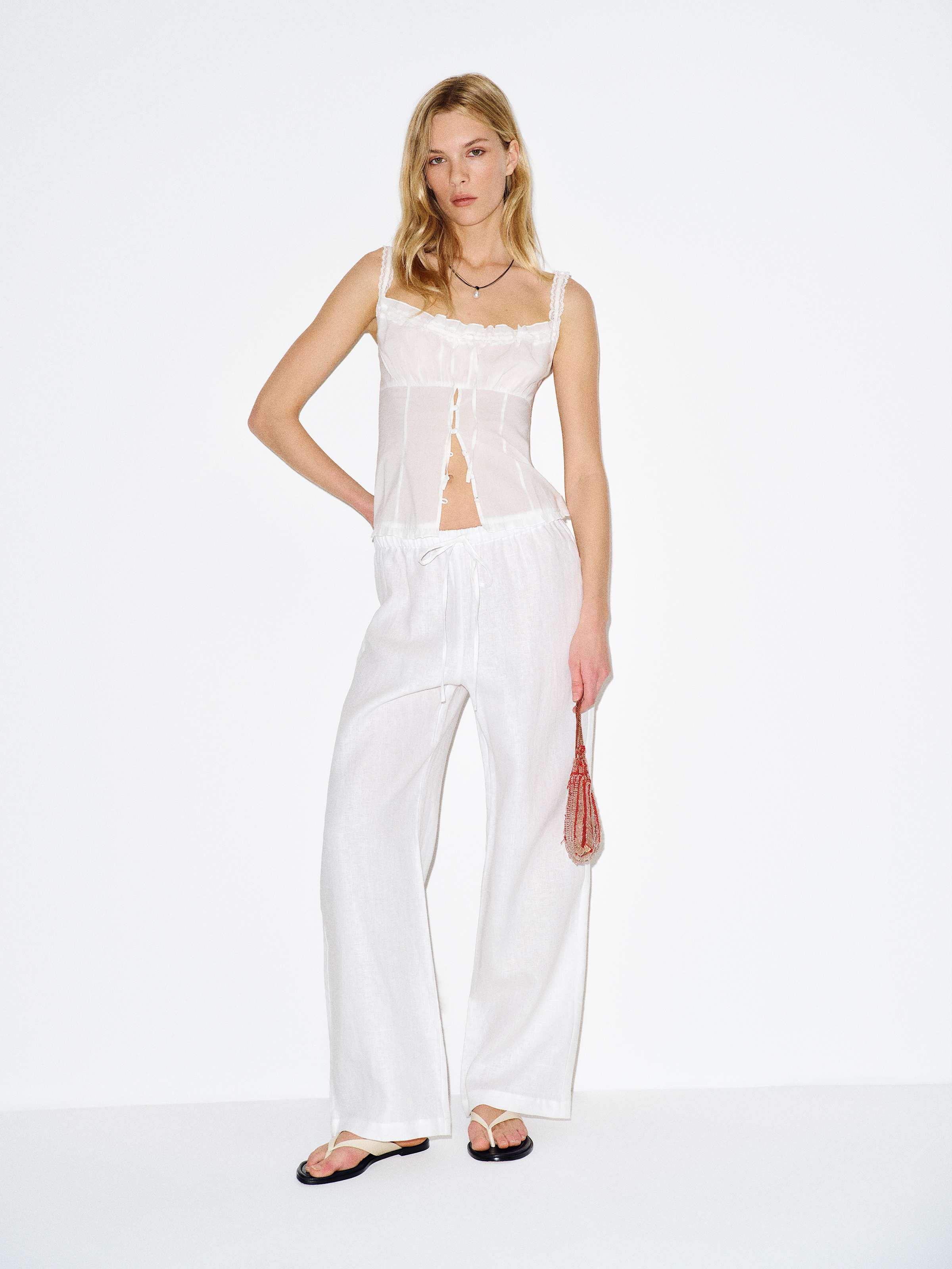Olina Linen Pant | Reformation (Global)