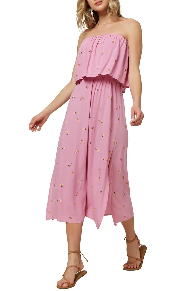 Koia Strapless Popover Midi Dress | Nordstrom
