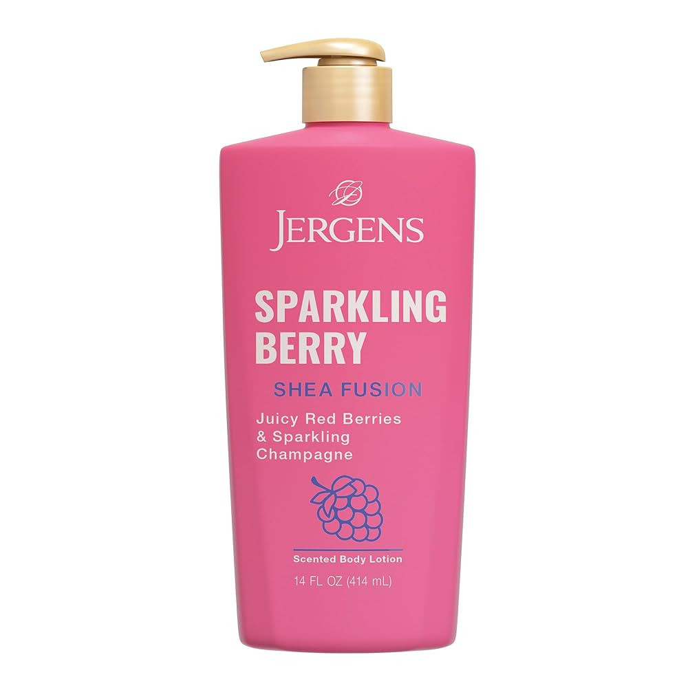 Jergens Shea Fusion Sparkling Berry Body Lotion, with Shea Butter & Vitamin E, 14 Fl Oz | Amazon (US)