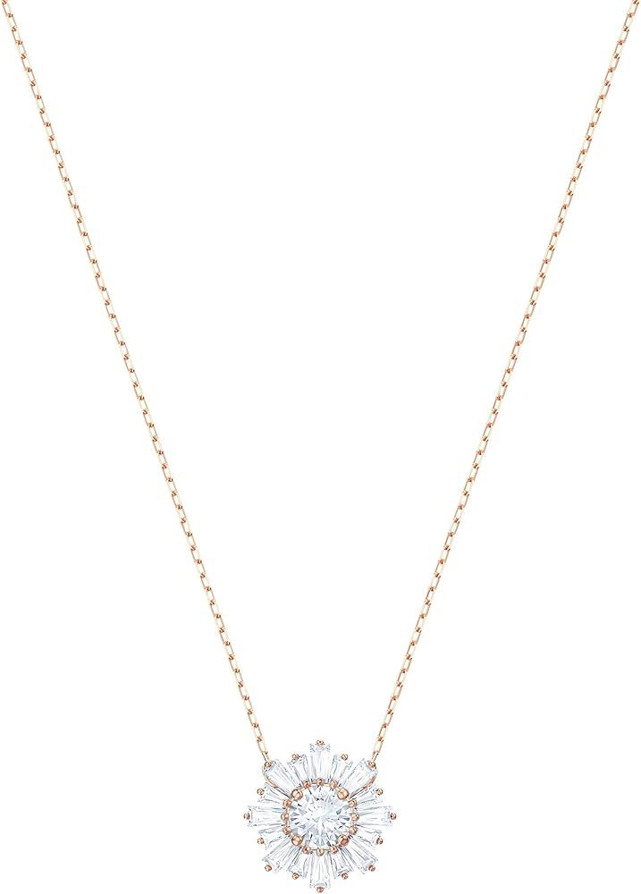 Swarovski Sunshine Collection Women's Necklace with Sun-Shaped Pendant Made of White Crystals on a R | Amazon (US)