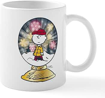 CafePress Charlie Brown Snow Globe Mug 11 oz (325 ml) Ceramic Coffee Mug | Amazon (US)