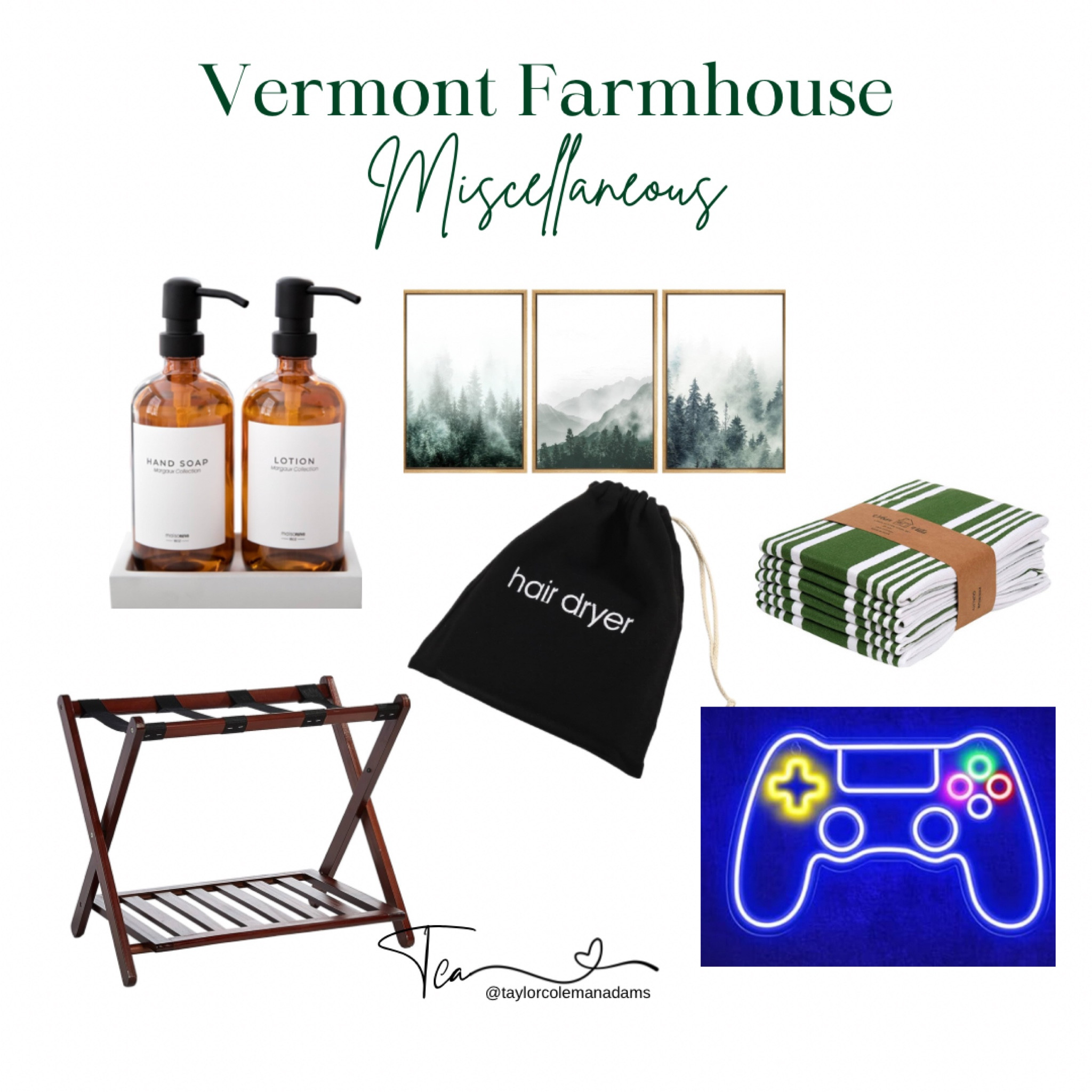 Bedroom, guest room, bathroom, kitchen hand towel, game room, hair dryer bag 

#LTKfindsunder100 #LTKhome