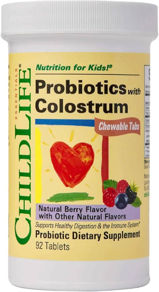CHILDLIFE ESSENTIALS ChildBiotics with Colostrum- Probiotics for Kids, Probiotics for Digestive H... | Amazon (US)