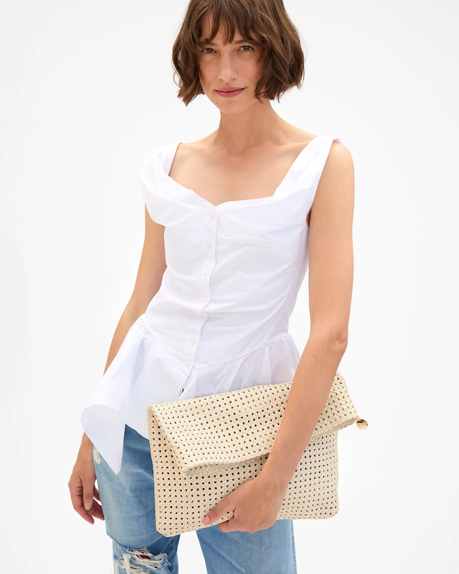 Carryall Clutch w/ Tabs | Clare V.
