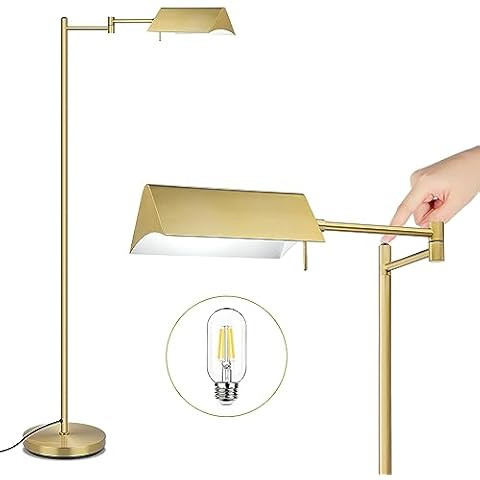 O’Bright Dimmable LED Pharmacy Floor Lamp, 12W LED, Full Range Dimming, 360 Degree Swing Arms, ... | Amazon (US)