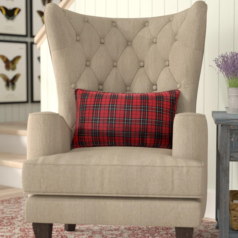 Lanelle Holiday Plaid Lumbar Pillow | Wayfair North America