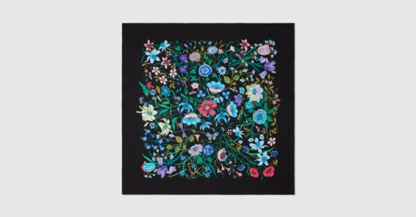 Gucci Flora print silk twill carré | Gucci (US)