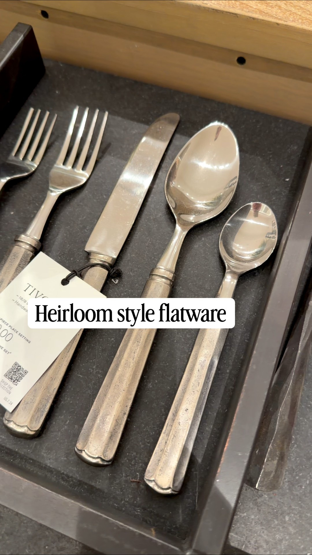 I’m considering these myself from pottery barn heirloom style flatware looks like a vintage pewter finish

#LTKSaleAlert #LTKHome