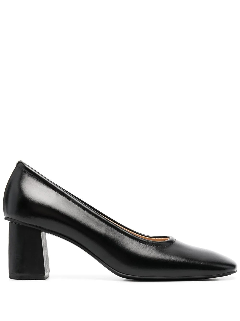 block heel square toe pumps | Farfetch Global