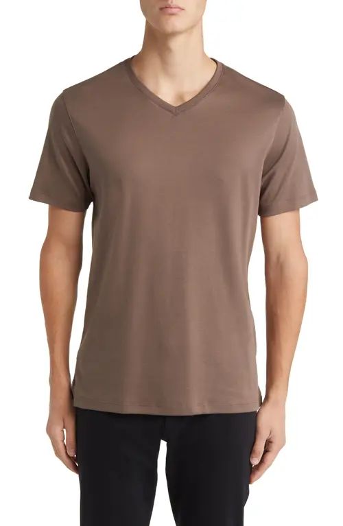 Robert Barakett Georgia Regular Fit V-Neck T-Shirt in Pottery at Nordstrom, Size X-Large | Nordstrom