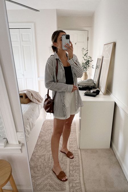everything but the bag is old or can’t link (sandals are ZARA) but linked a bunch of similar items to create! comfy linen for the win, always.