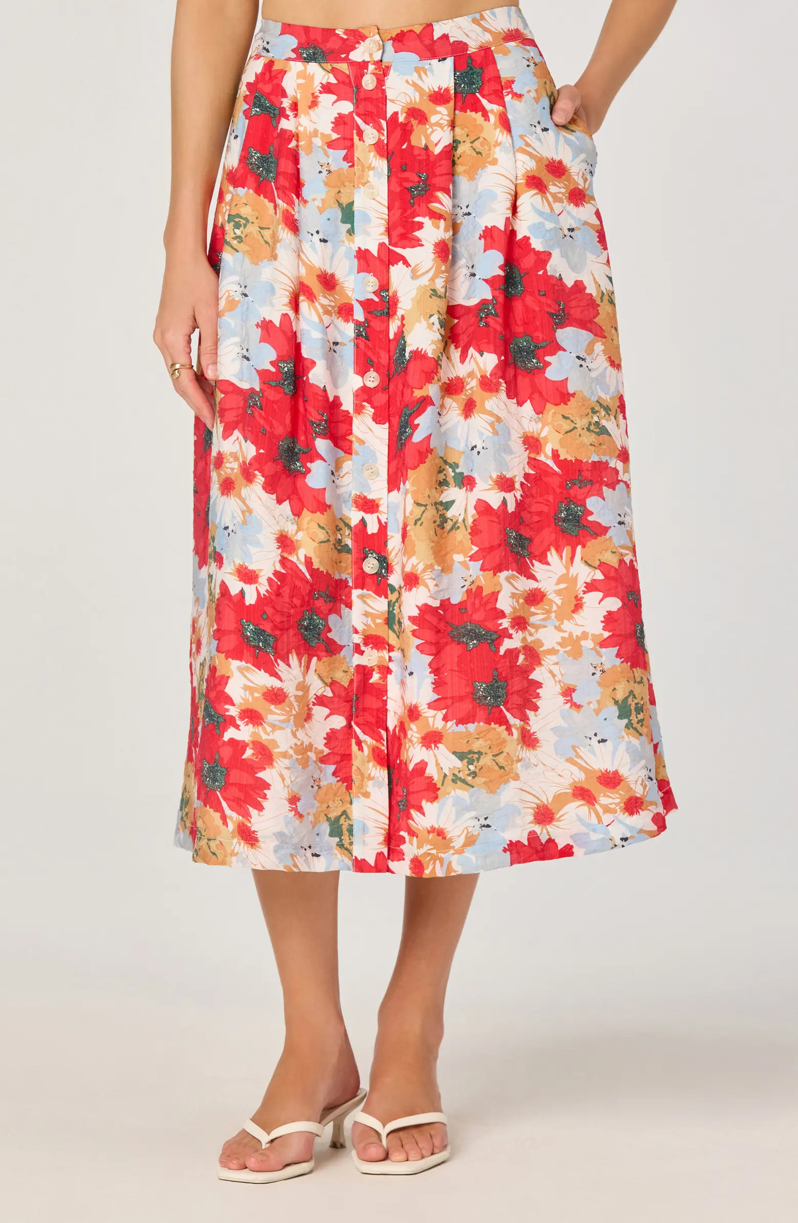 Floral Print Midi Skirt | Nordstrom