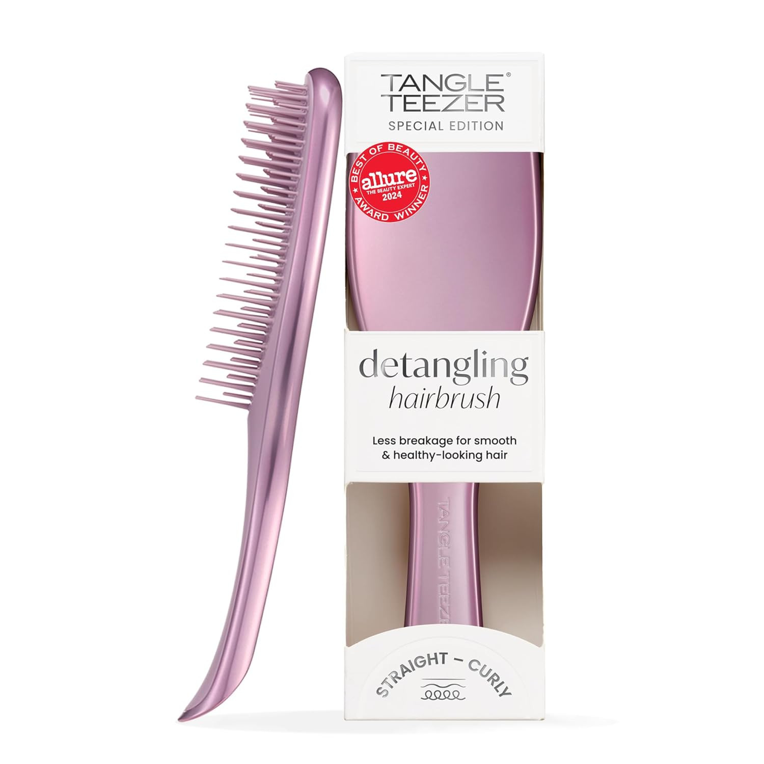 Tangle Teezer Chrome Ultimate Detangler Brush for Wet & Dry Hair, Eliminates Knots & Reduces Brea... | Amazon (US)