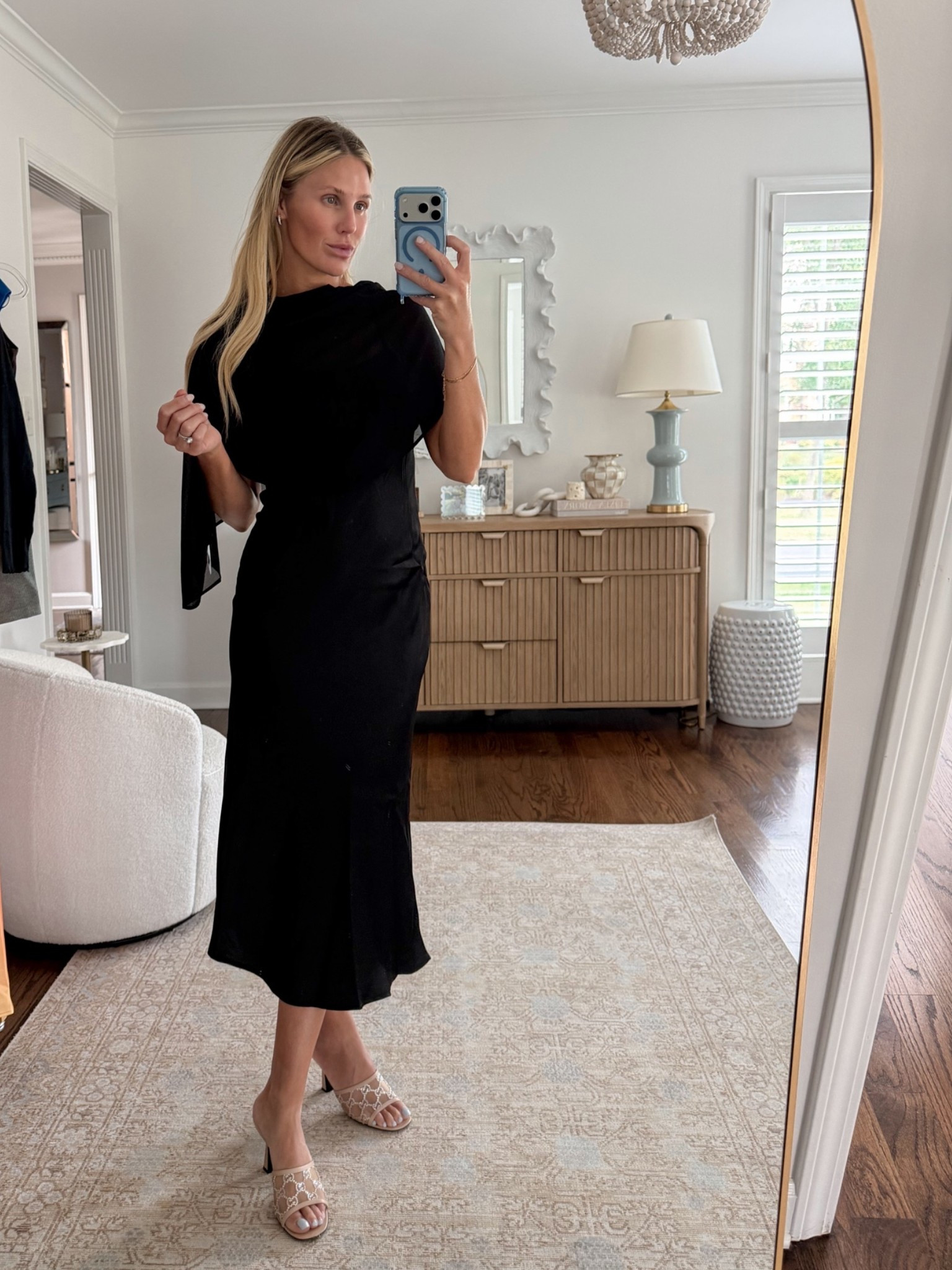 Black cape dress that's perfect for fall events from @CIDER

#LTKgrwm #LTKSeasonal #LTKootd