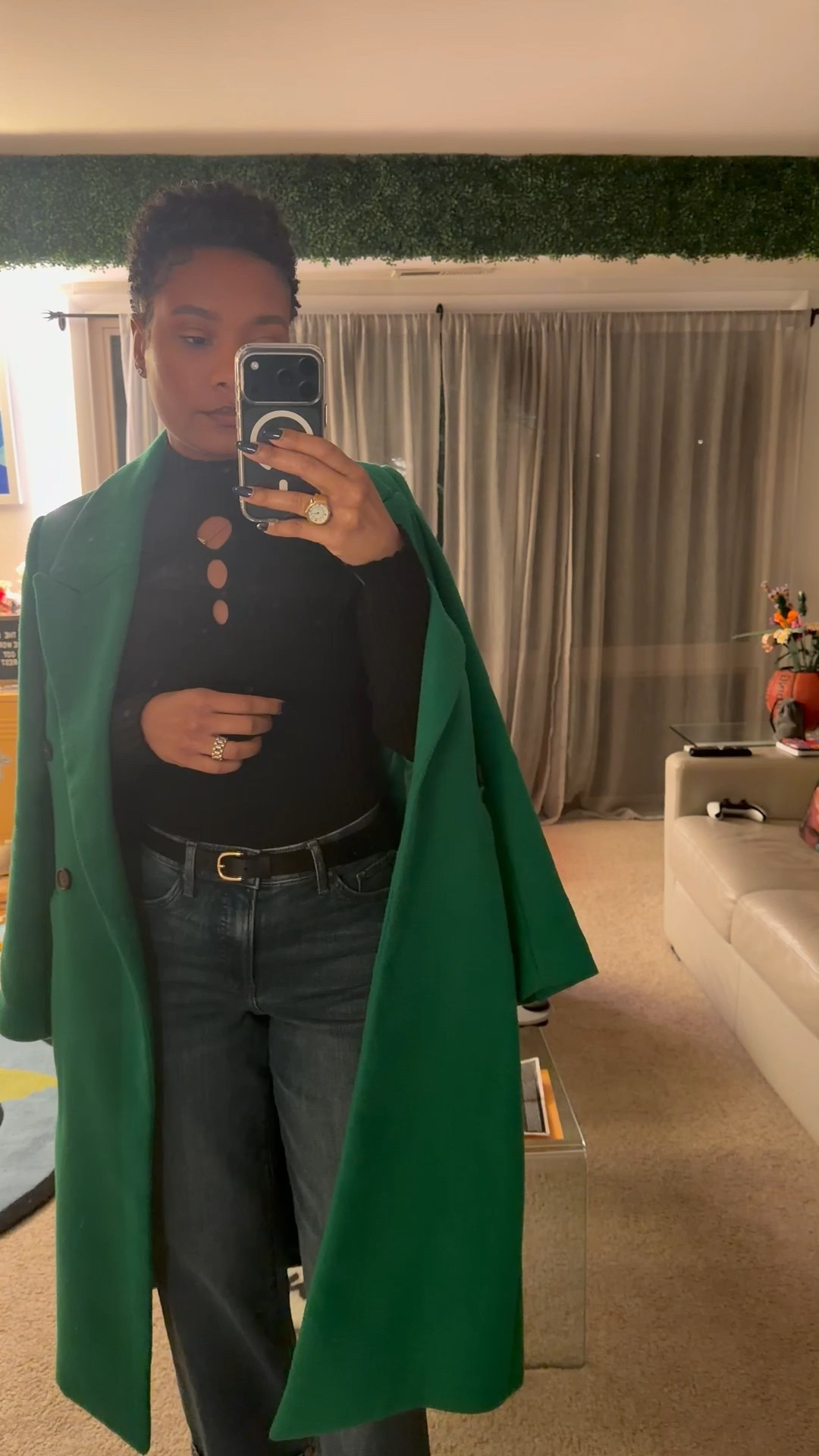 What I wore lastnight: My go to green wool coat, a ribbed turtleneck, cuffed wide leg jeans and ivory booties! The cost was a hit as always! 

#LTKGiftGuide #LTKHoliday #LTKootd