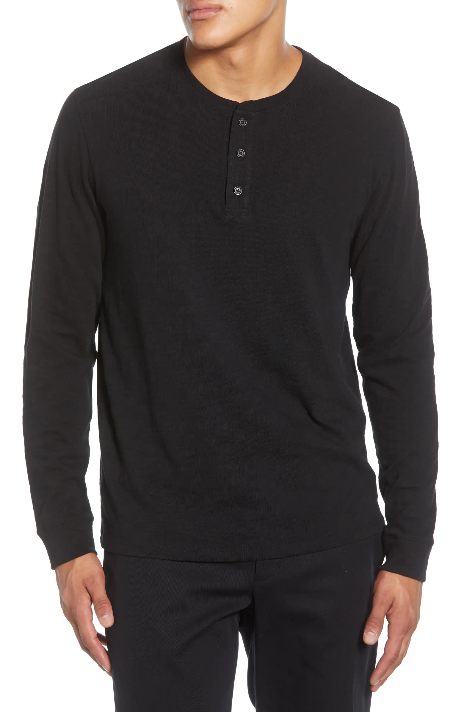 Vince Long Sleeve Slub Henley | Nordstrom | Nordstrom