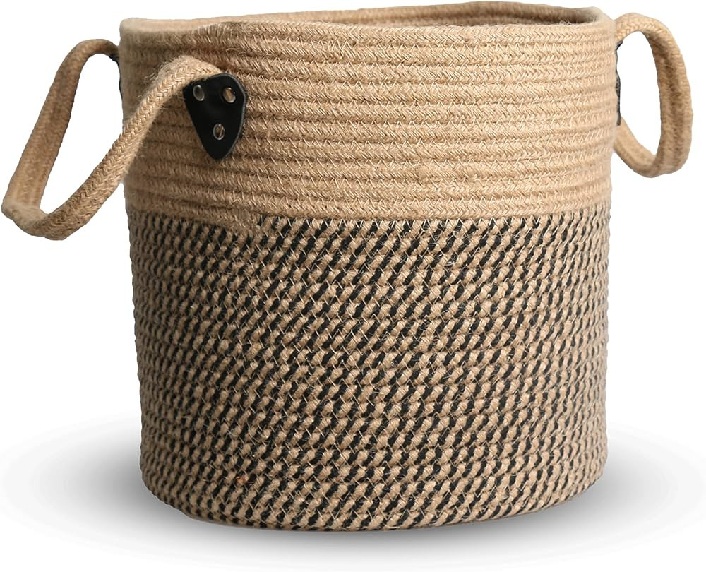 Jute Rope Basket 12"x 12" Woven Plant Basket with Handles for 8"-11"Plant Pots,Boho Indoor Plante... | Amazon (US)