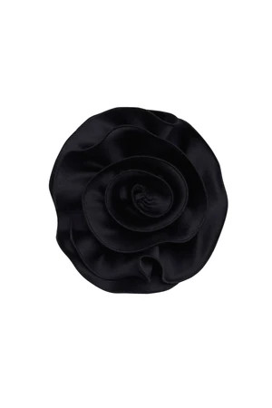 ROSE NECK TIE BLACK LARGE | The Bar