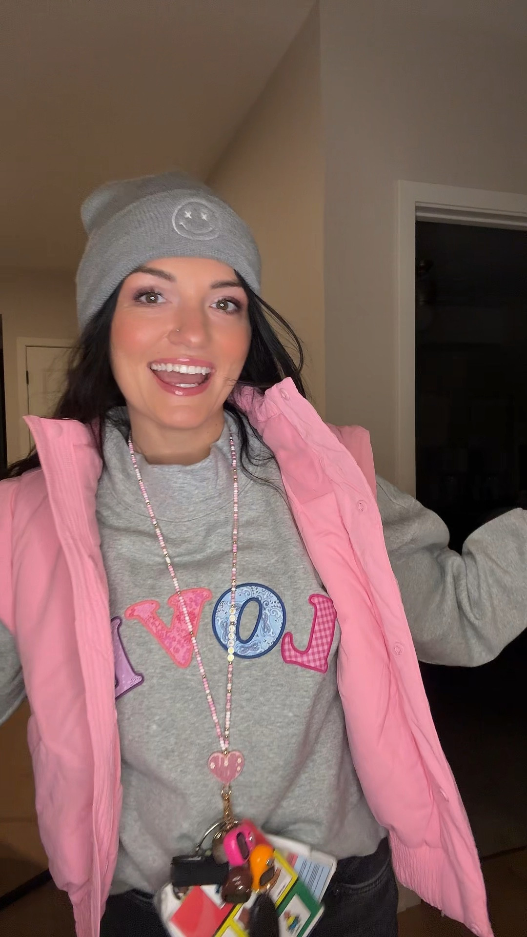 Love this outfit!! I’m wearing a size medium in the sweatshirt for a bit of a oversized look (I normally wear a small in tops) 🫶 Vest is from a local boutique & I will link it in my story links on Instagram! 💗



#LTKWorkwear #LTKValentine #LTKdayinmylife