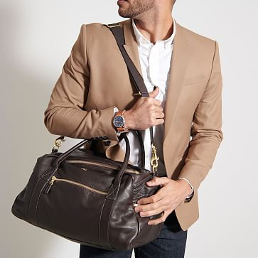 Harvey Leather Overnighter | Mark and Graham