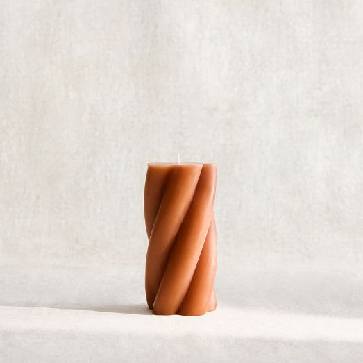 Signature Wax Twist Pillar Candles | West Elm (US)