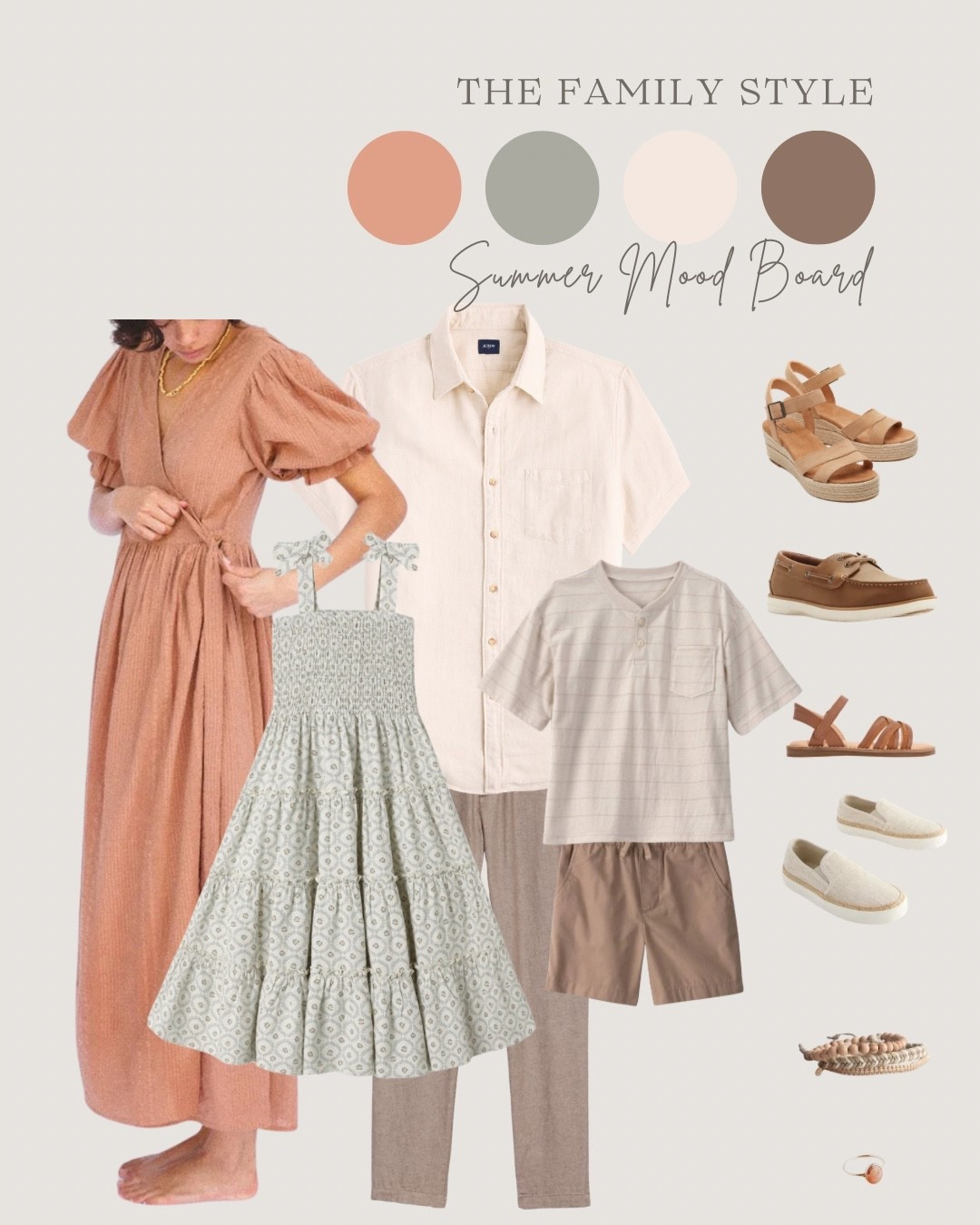 Summer family photo session look 🤍