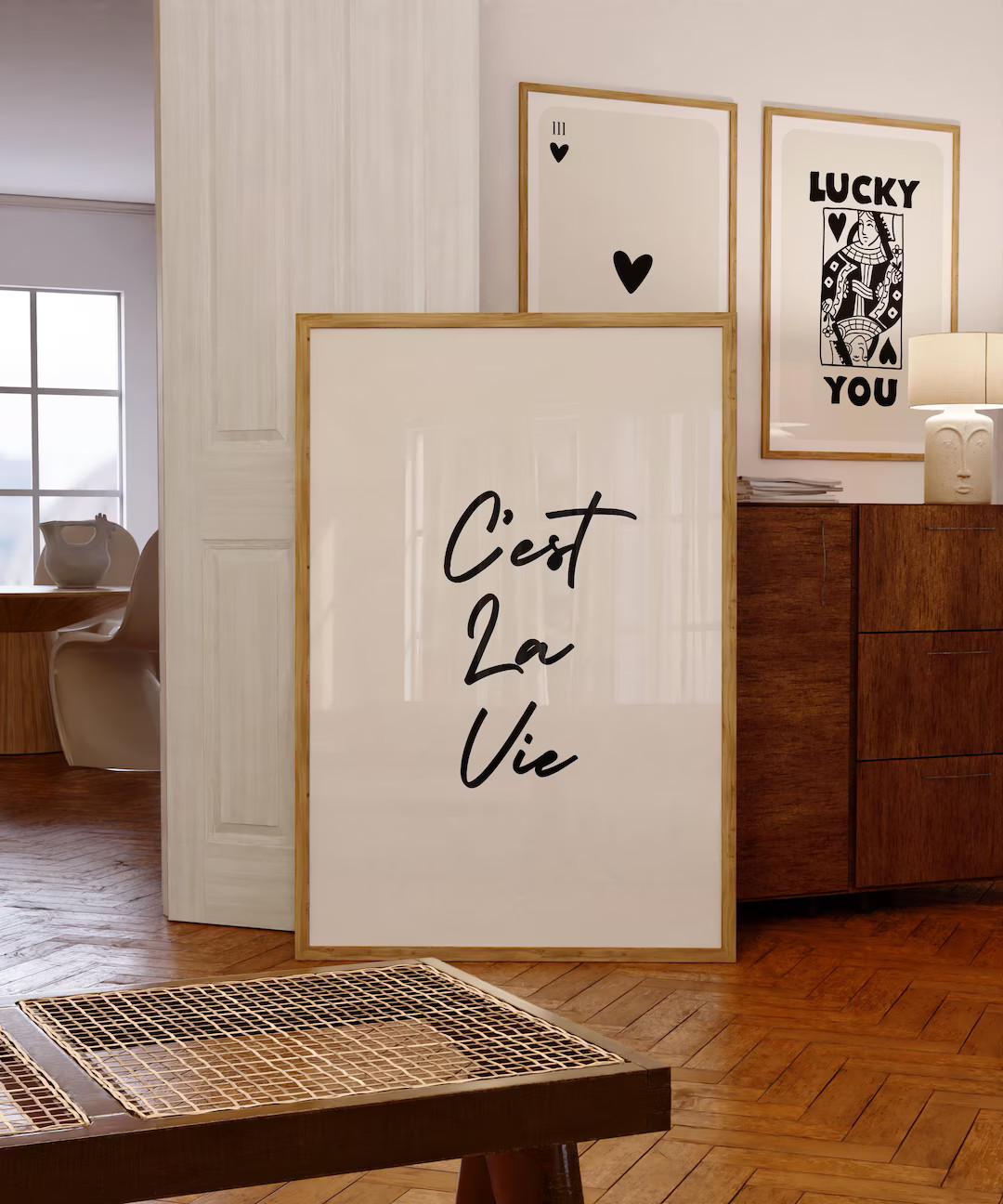 C'est La Vie, French Art Print Trendy Wall Art Prints , Trendy Printable Art Living Room Decor Di... | Etsy (US)