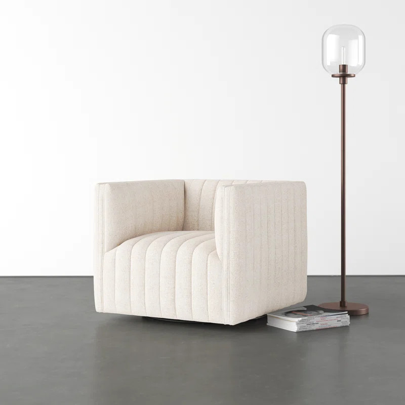 Brandt Upholstered Swivel Armchair | Wayfair North America