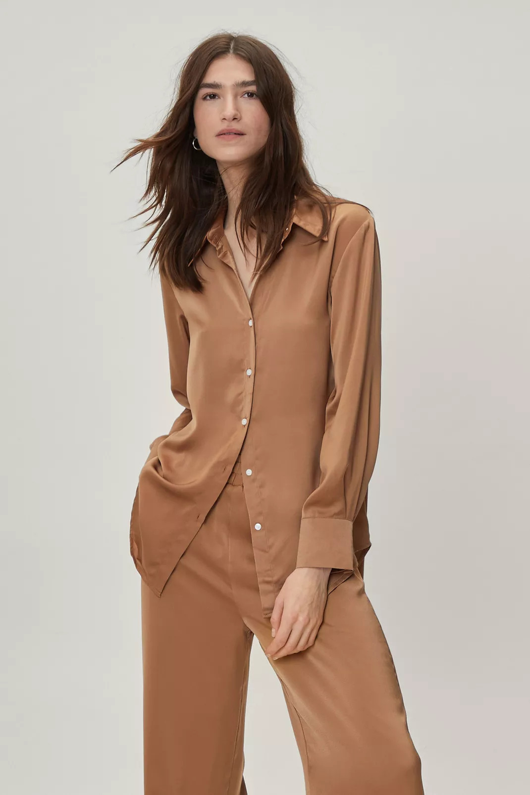 Satin Shirt Co-ord | NastyGal (UK, IE)