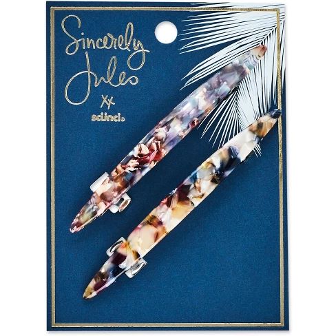 Sincerely Jules by Scünci Stone Barrettes - 2pk | Target