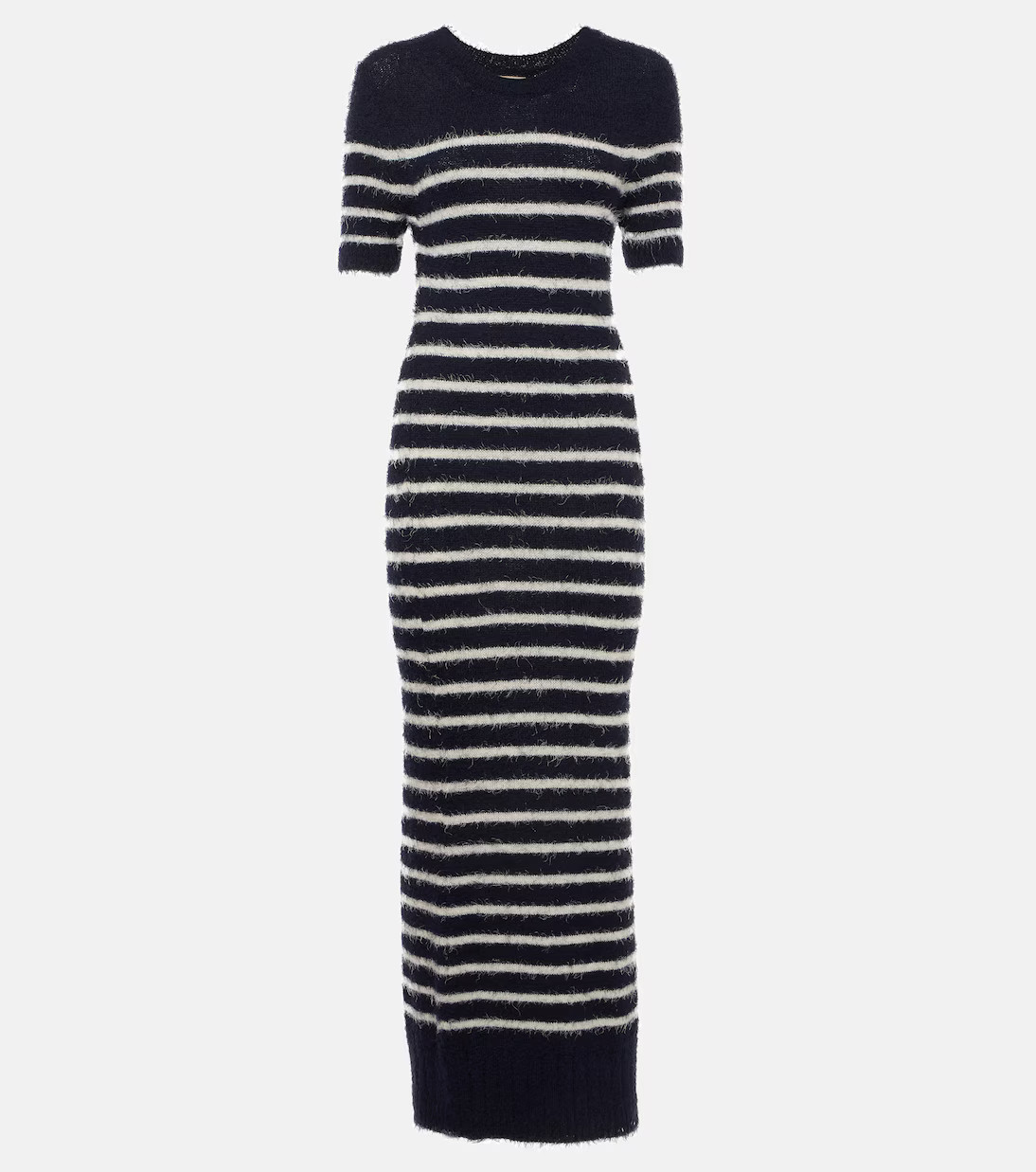 Helen striped silk and cashmere midi dress | Mytheresa (US/CA)