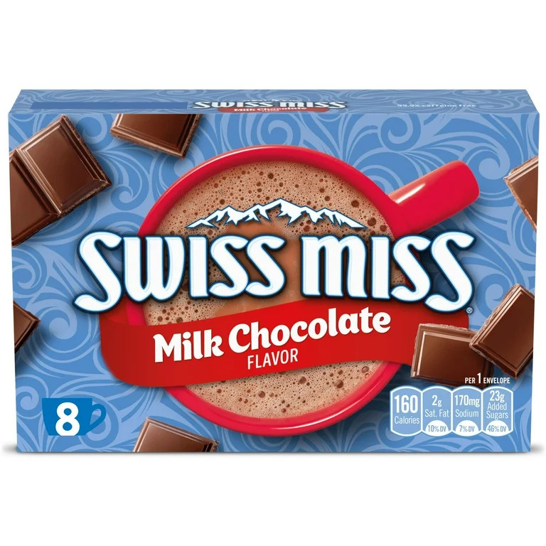 Swiss Miss Milk Chocolate Flavored Hot Cocoa Mix, 8 Count Hot Cocoa Mix Packets | Walmart (US)