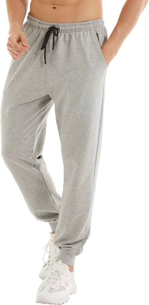 yuyangdpb Mens Joggers Cotton Sweatpants with Pockets Track Pants | Amazon (US)