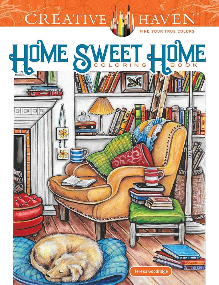 Creative Haven Home Sweet Home Coloring Book (Adult Coloring Books: Calm) | Amazon (US)