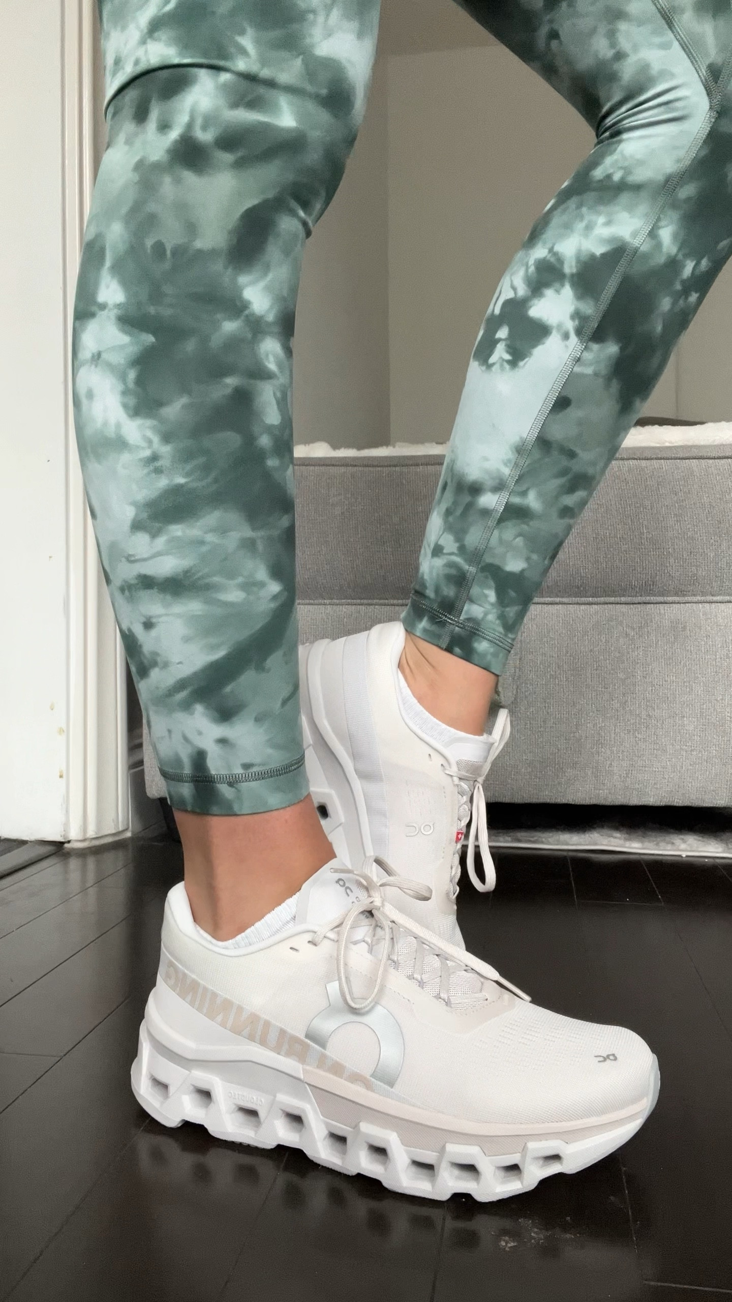 Out with the old and in with the new. My favorite road running sneakers 🤍 
on cloud cloud monster 

#LTKFitness #LTKVideo #LTKActive