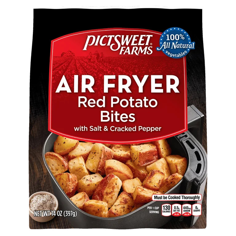 Pictsweet Farms Frozen Air Fryer Red Potato Bites, Sea Salt & Cracked Pepper, 14 oz, Bagged | Walmart (US)
