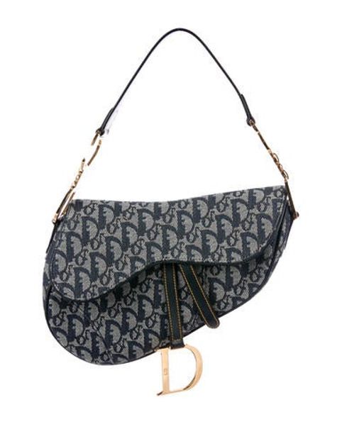 Christian Dior Diorissimo Saddle Bag Navy | The RealReal
