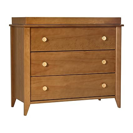 Babyletto Sprout 3-Drawer Changer Dresser with Removable Changing Tray in Chestnut and Natural, G... | Amazon (US)