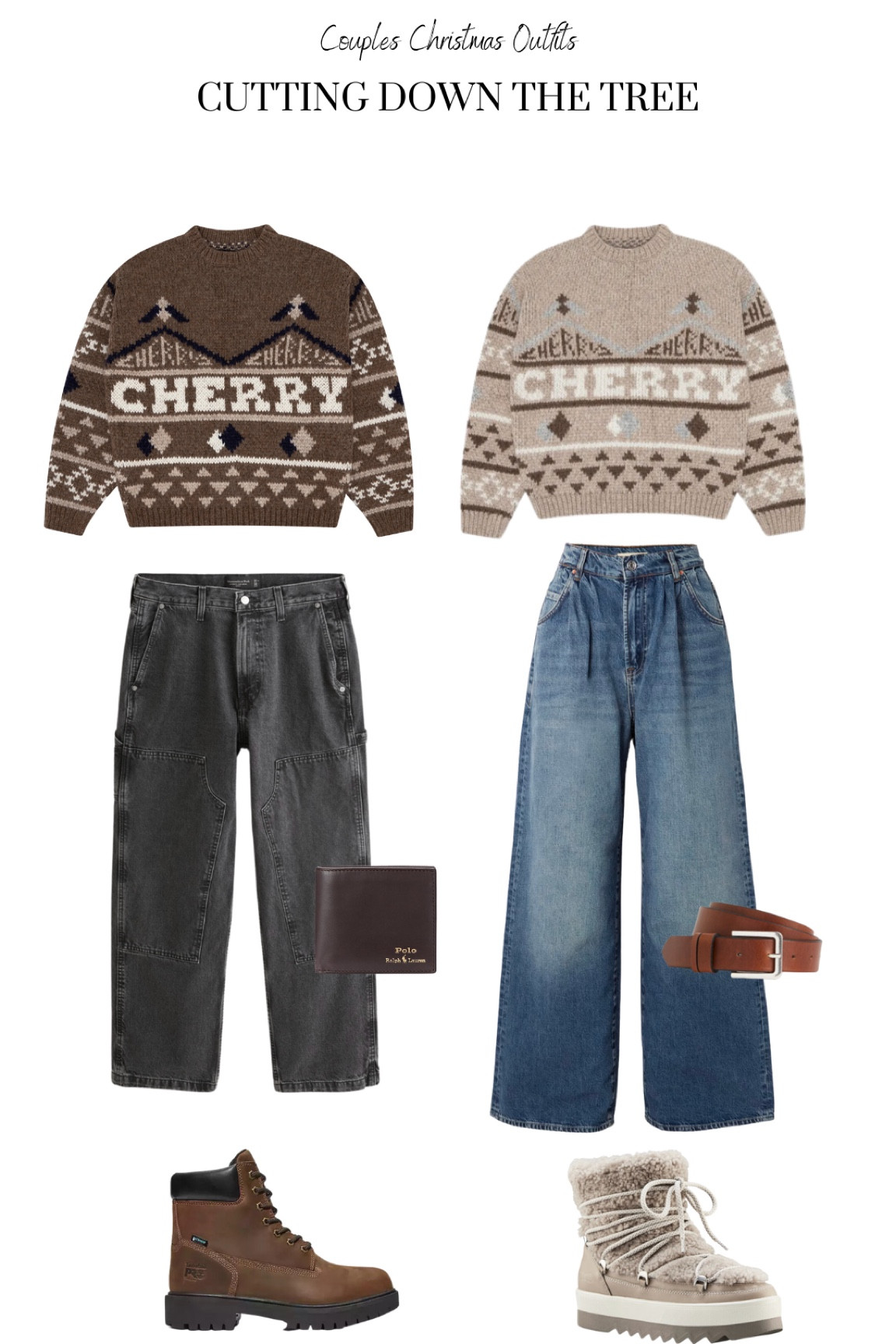 Couples Christmas Outfits: cutting down the tree🎄🕊️✨ 

#LTKGiftGuide #LTKHoliday #LTKSeasonal