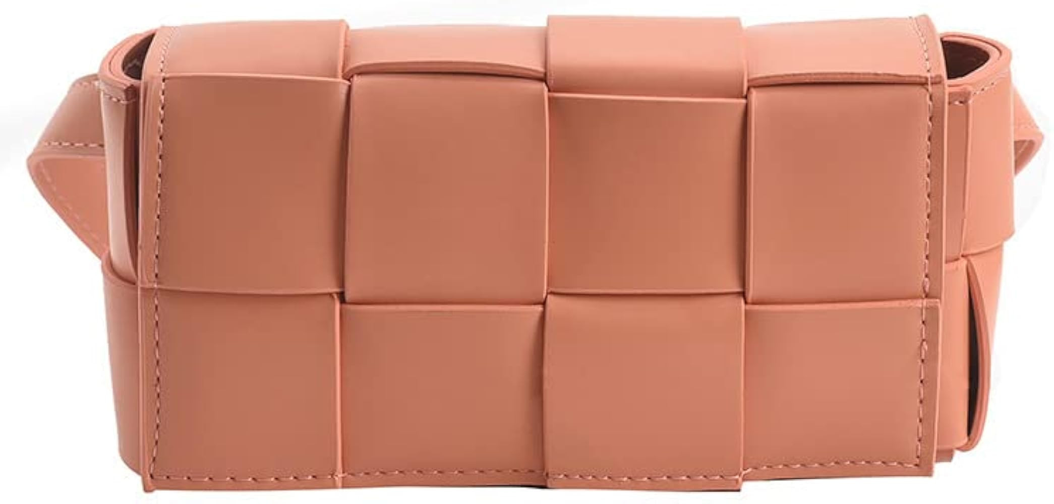 Women's Fanny Pack Convertible Fanny Pack Crossbody,Woven Padded Cassette-Style Crossbody Handbag Pu | Amazon (US)