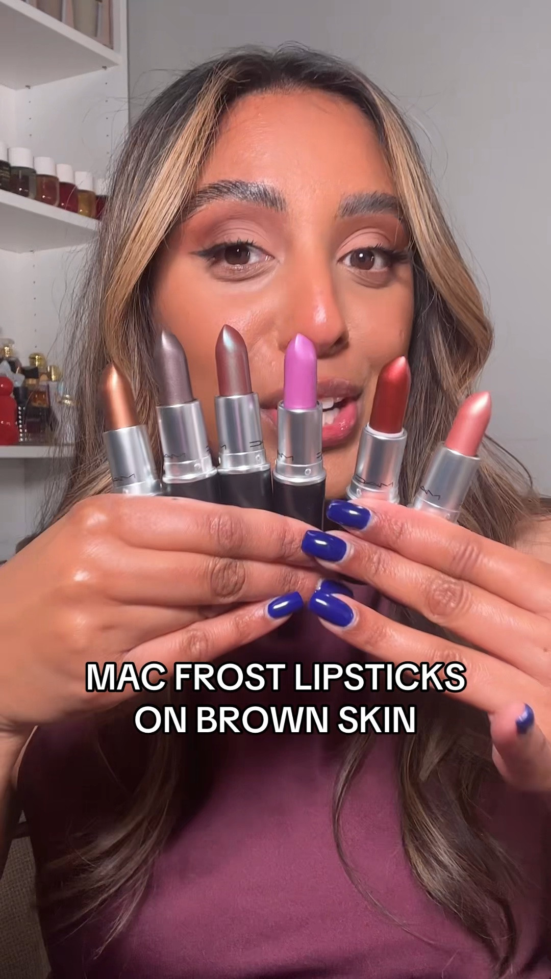 Trying the new MAC frost lipsticks on brown skin 🤍 


#mac #makeupreview #brownskin