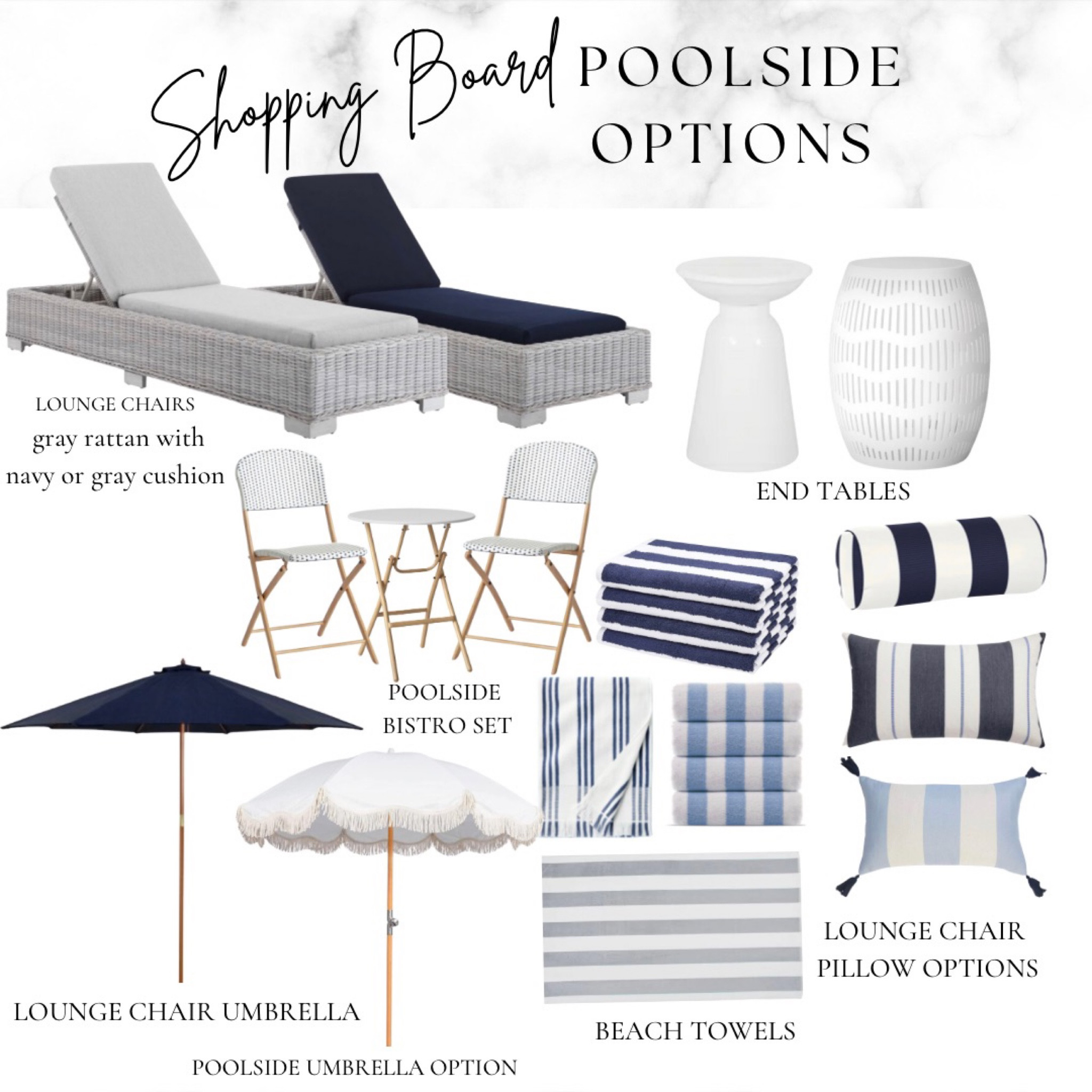 Lots of poolside shopping options for you! 

#LTKSeasonal #LTKhome #LTKfamily