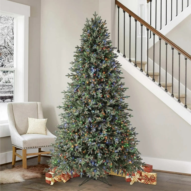 7.5' Pre-Lit Radiant Micro LED Artificial Christmas Tree - Walmart.com | Walmart (US)