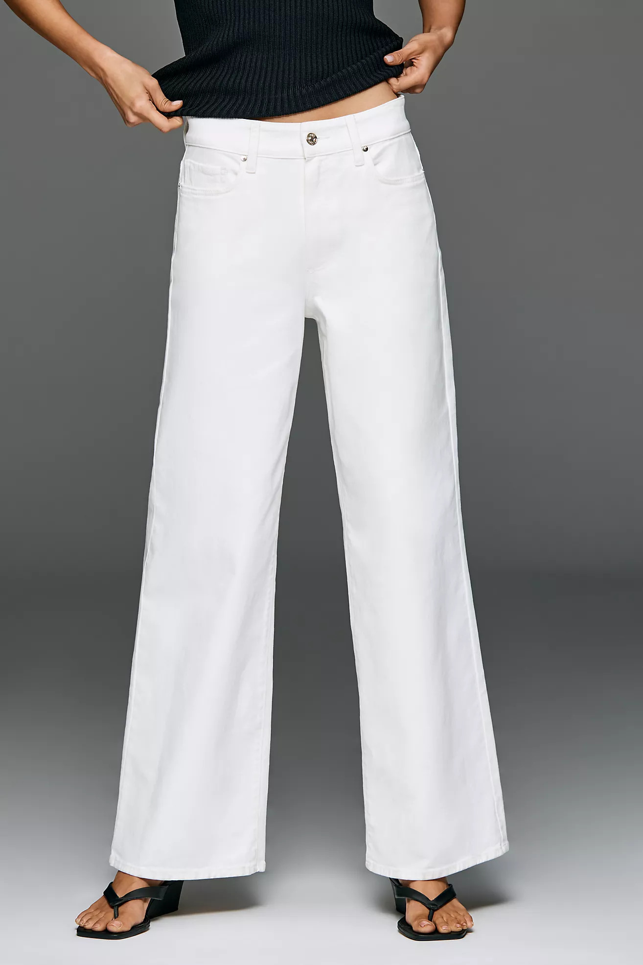 PAIGE Anessa 31 High-Rise Wide-Leg Jeans | Anthropologie (US)
