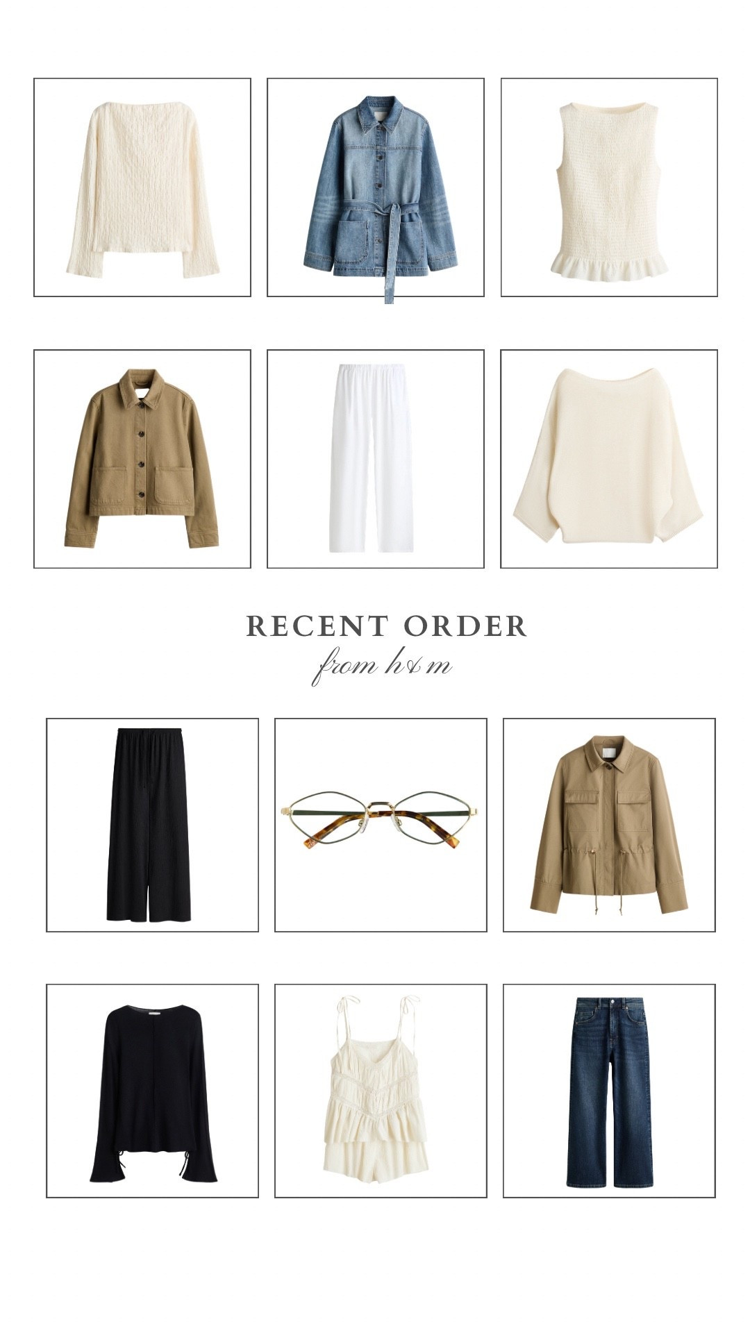 Recent order from h&m 🤍

#LTKsummer #LTKspring #LTKuk