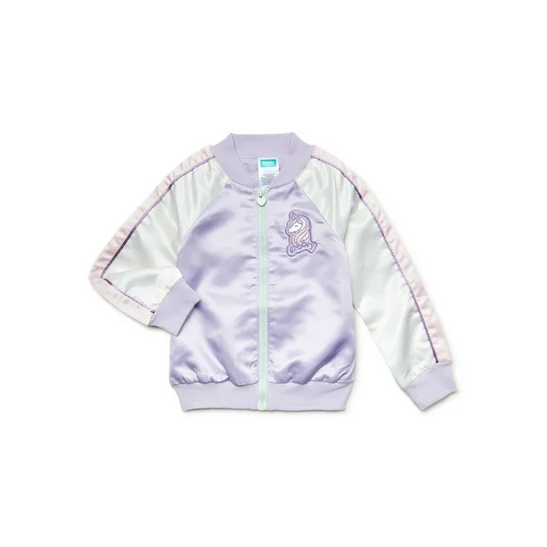 365 Kids from Garanimals Girls Bomber Jacket, Sizes 4-10 | Walmart (US)