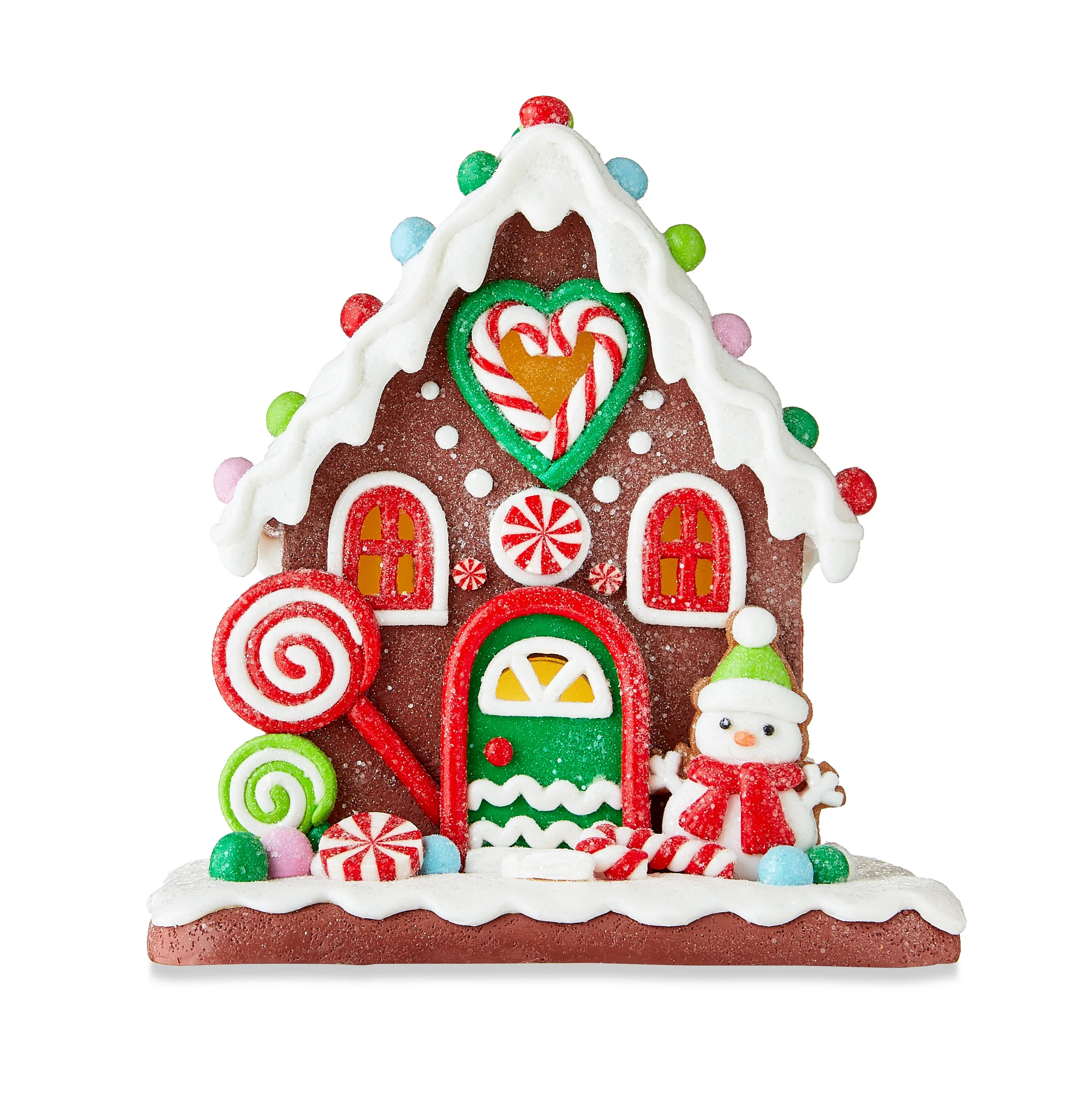 Christmas Village LED Red Gingerbread House, by Holiday Time | Walmart (US)