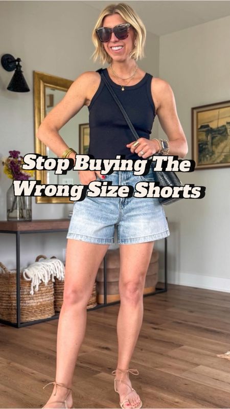 Sharing my pro stylist tips to get the best fit for your denim shorts! 

Always go up at least 1 size. You can always have the waistline altered (inexpensively) so you get the best fit for your hips, butt & thighs

I LOVE the set of these a line finished him denim shorts! I went up a size and these to a 28 for eight nice relaxed fit. I’m 5’10” for height reference 

#LTKVideo #LTKStyleTip #LTKOver40